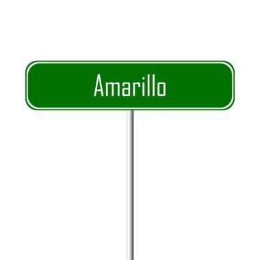 Amarillo şehir işareti - yer-adı