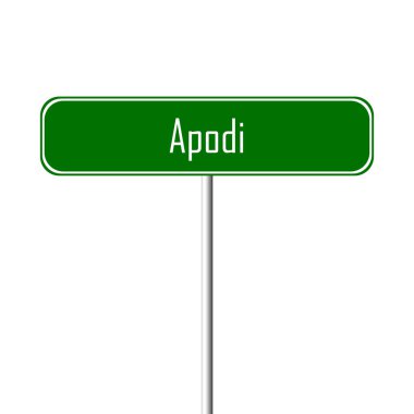Apodi şehir işareti - yer-adı