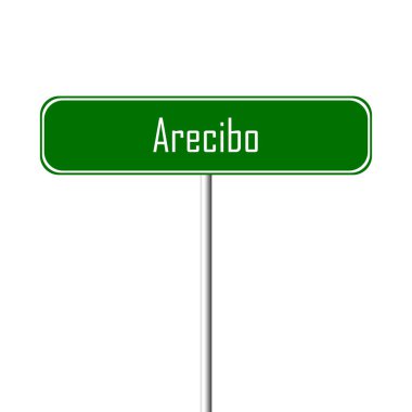 Arecibo şehir işareti - yer-adı