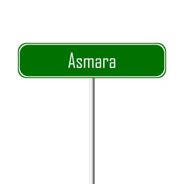 Asmara şehir işareti - yer-adı