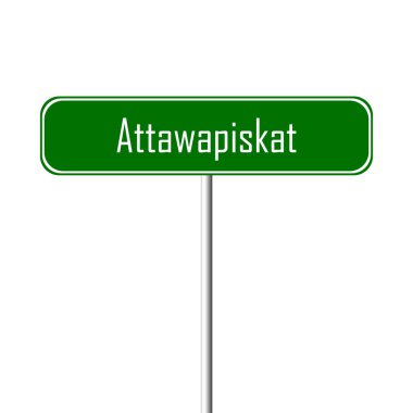 Attawapiskat şehir işareti - yer-adı