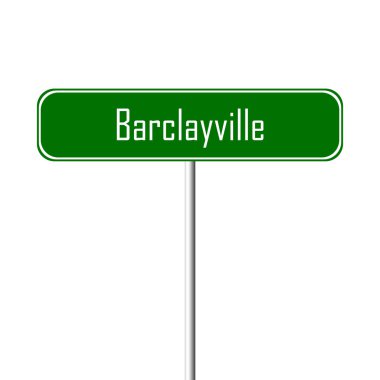 Barclayville şehir işareti - yer-adı