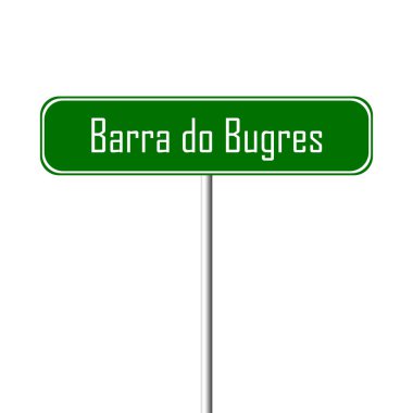 Barra yapmak Bugres şehir işareti - yer-adı