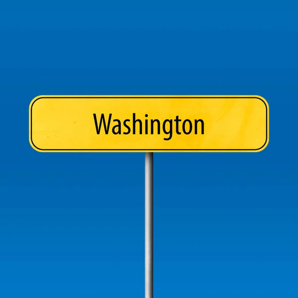 Washington Enseigne Ville Enseigne Nom Lieu — Photo