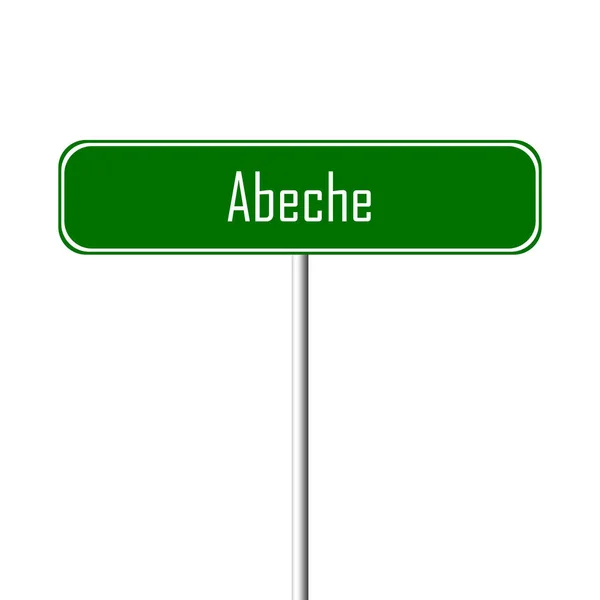 Abeche Town Sign Segnaposto — Foto Stock