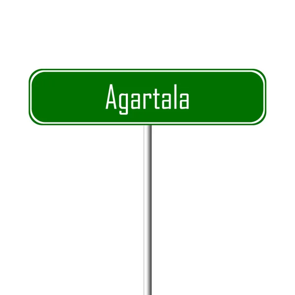 Signo Ciudad Agartala Signo Nombre Del Lugar — Foto de Stock