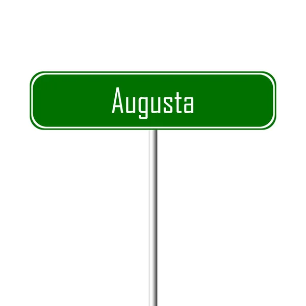 Augusta Señal Ciudad Signo Nombre Lugar —  Fotos de Stock