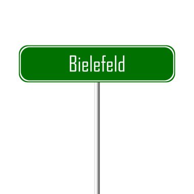 Bielefeld şehir işareti - yer-adı