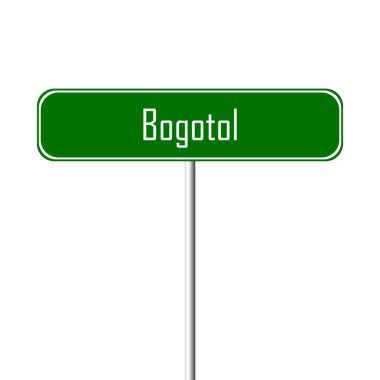 Bogotol şehir işareti - yer-adı