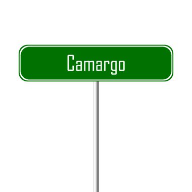 Camargo şehir işareti - yer-adı