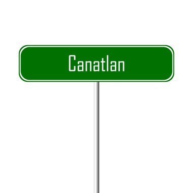 Canatlan şehir işareti - yer-adı