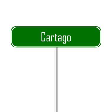 Cartago şehir işareti - yer-adı