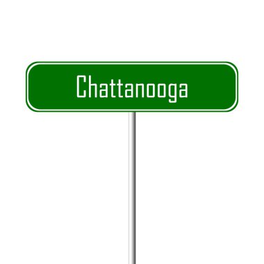 Chattanooga şehri işareti - yer-adı