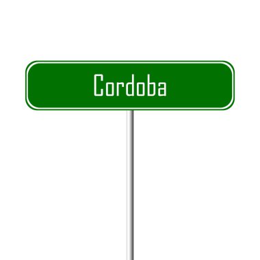 Cordoba şehir işareti - yer-adı