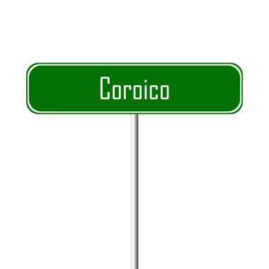 Coroico şehir işareti - yer-adı