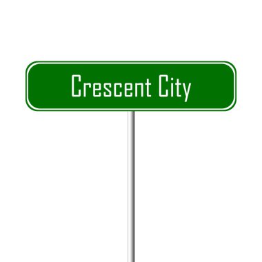 Crescent şehir şehir işareti - yer-adı