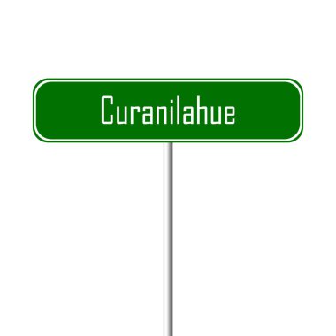 Curanilahue şehir işareti - yer-adı