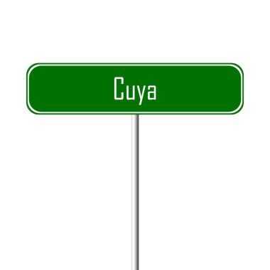 Cuya şehir işareti - yer-adı