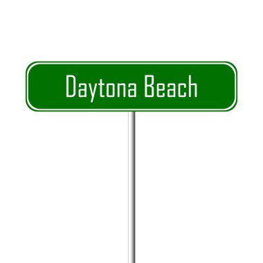 Daytona Beach Town işareti - yer-adı kayıt