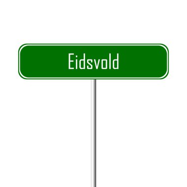 Eidsvold şehir işareti - yer-adı