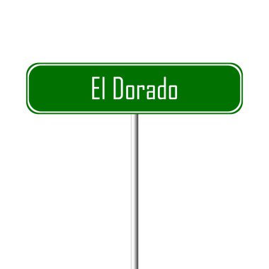 El Dorado şehir işareti - yer-adı kayıt
