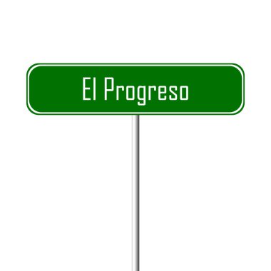 El Progreso şehir işareti - yer-adı