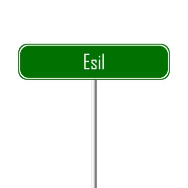 Esil şehir işareti - yer-adı