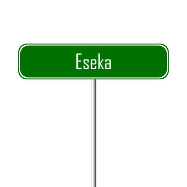 Eseka şehir işareti - yer-adı