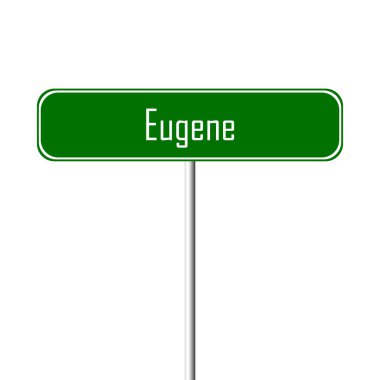Eugene Town işaret - yer-adı işareti