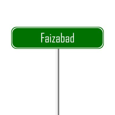 Faizabad şehir işareti - yer-adı