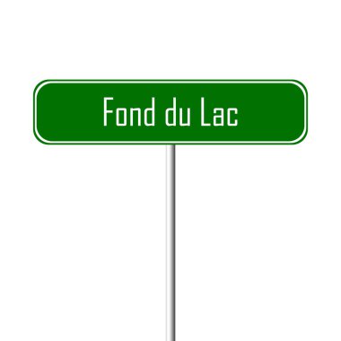Fond du Lac şehir işareti - yer-adı kayıt