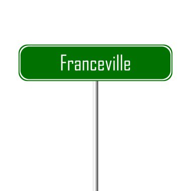 Franceville şehir işareti - yer-adı