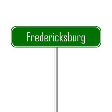 Fredericksburg şehir işareti - yer-adı