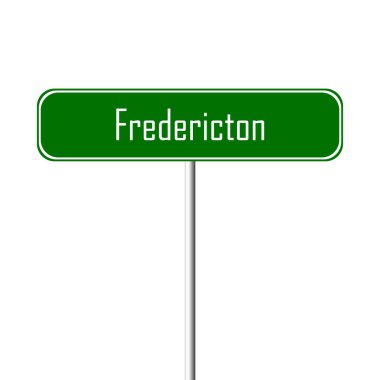 Fredericton şehir işareti - yer-adı