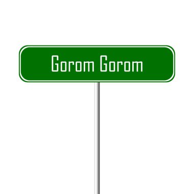 Gorom Gorom şehir işareti - yer-adı