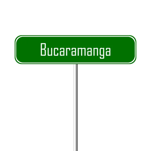 Bucaramanga Місто Знак Назва Місця Знак — стокове фото