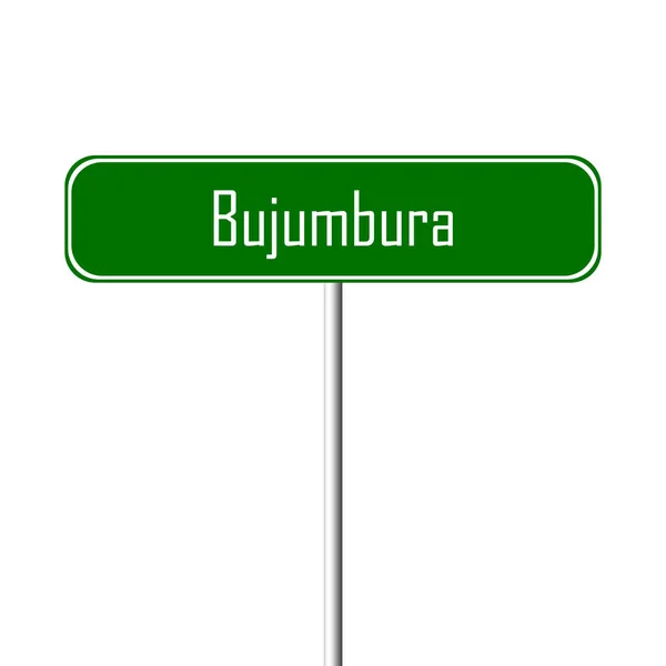 Bujumbura Town Sign Signo Nombre Del Lugar — Foto de Stock