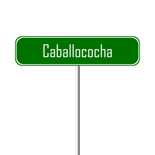 Caballococha Місто Знак Назва Місця Знак — стокове фото
