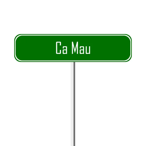 Mau Town Sign Segnaposto — Foto Stock
