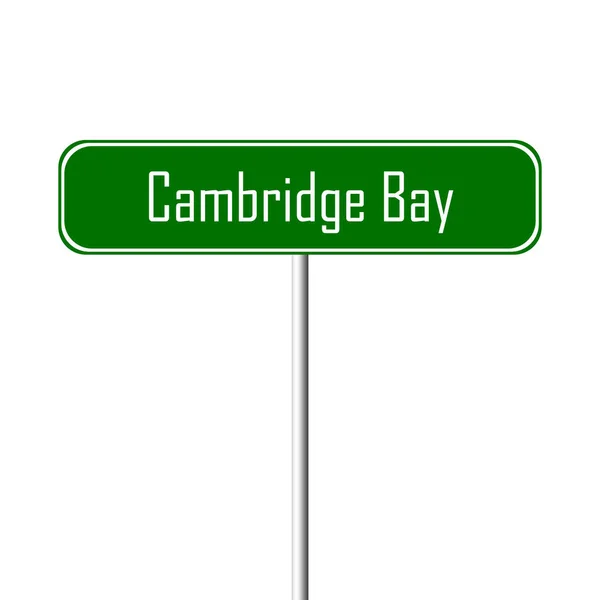 Cambridge Öbölben Város Hely Neve Regisztrál — Stock Fotó