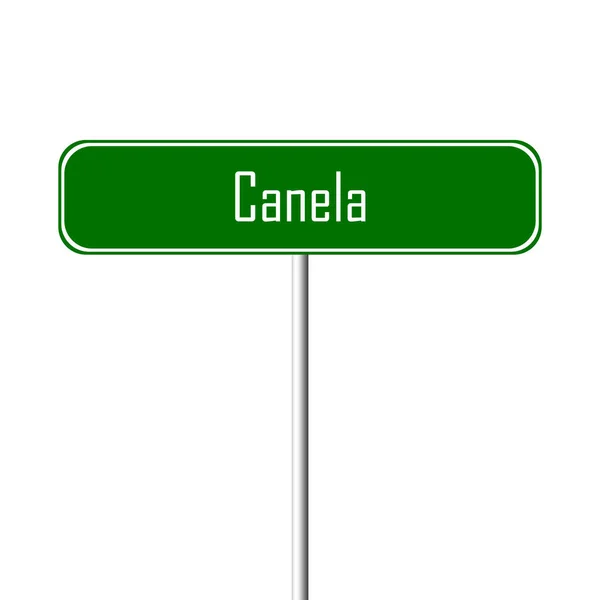 Panneau Canela Town Nom Lieu — Photo