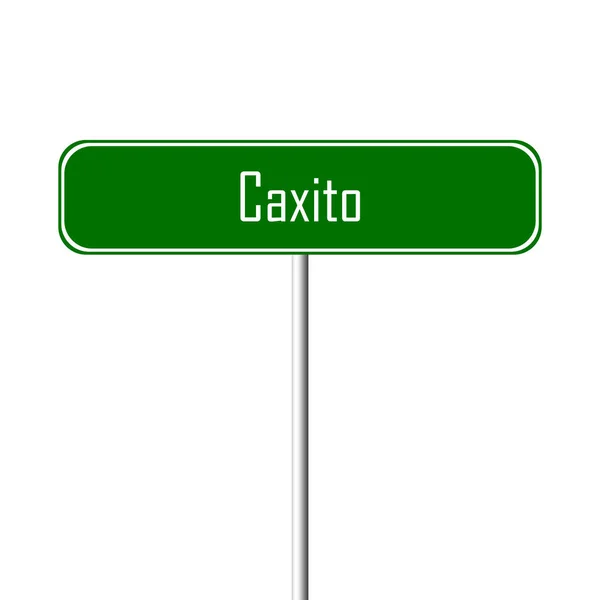 Caxito Town Semn Loc Nume Semn — Fotografie, imagine de stoc