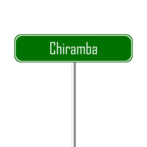 Chiramba Város Hely Neve Regisztrál — Stock Fotó