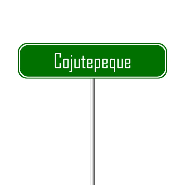 Miasto Cojutepeque Znak Znak Nazwa Miejsca — Zdjęcie stockowe