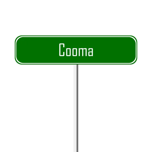 Πρόσημο Πόλη Cooma Τοπωνύμιο Σημάδι — Φωτογραφία Αρχείου