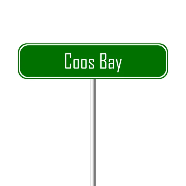 Coos Bay Város Hely Neve Regisztrál — Stock Fotó