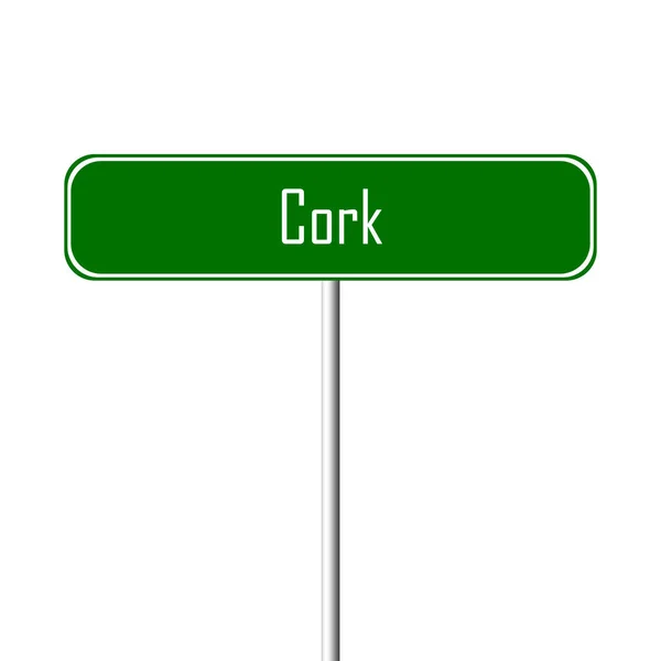 Cork Town Sign Place Name Sign — Stock Photo, Image