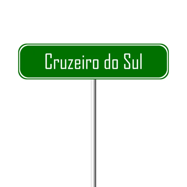クルゼイロはスル町 地名の記号 — ストック写真
