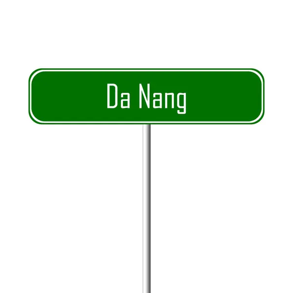 Nang Stad Teken Plaats Naam Ondertekenen — Stockfoto