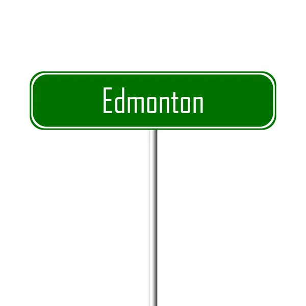 Edmonton Şehir Işareti Yer Adı — Stok fotoğraf